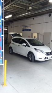 Hire car from Eki Car Rentals. Rental pre-organised for our trip to Japan.